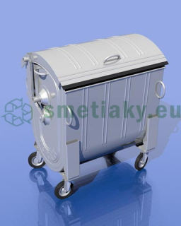 Kontajner 1100 l plech - pozinkovaný