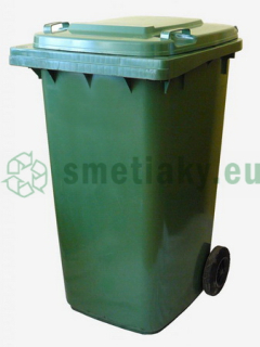 Nádoba na odpad 240 l plast - zelená