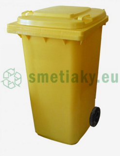 Nádoba na odpad 240 l plast - žltá