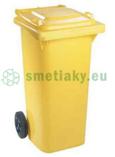 Nádoba na odpad 120 l plast - žltá