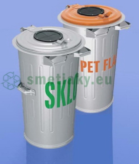 Nádoba na odpad 110 l plech - zber PET fliaš